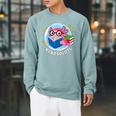 Readsolotl Axolotl Reading Book Raglan Sleeve Sweatshirt Cardinal