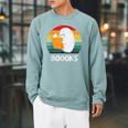Retro Book Ghost Reading Halloween Teacher Men Women Raglan Sleeve Sweatshirt Cardinal Retro Book Ghost Reading Halloween Teacher Men Women Raglan Sleeve Sweatshirt Cardinal