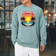 Retro Summer Book Reading Club Raglan Sleeve Sweatshirt Cardinal Retro Summer Book Reading Club Raglan Sleeve Sweatshirt Cardinal