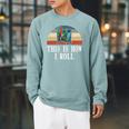 This Is How I Roll Library Book Reading Librarian Raglan Sleeve Sweatshirt Cardinal