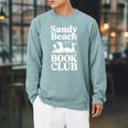 Sandy Beach Book Club Anti-Social Raglan Sleeve Sweatshirt Cardinal Sandy Beach Book Club Anti-Social Raglan Sleeve Sweatshirt Cardinal