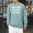 Sarcastic Don't Judge A Book By It's Cover Joke Raglan Sleeve Sweatshirt Cardinal Sarcastic Don't Judge A Book By It's Cover Joke Raglan Sleeve Sweatshirt Cardinal