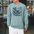 Schnauzer Hammock Reading Book Schnauzer Glasses Raglan Sleeve Sweatshirt Cardinal Schnauzer Hammock Reading Book Schnauzer Glasses Raglan Sleeve Sweatshirt Cardinal