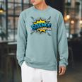 Science Is My Superpower Comic Book Style Raglan Sleeve Sweatshirt Cardinal Science Is My Superpower Comic Book Style Raglan Sleeve Sweatshirt Cardinal