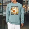 Silly Goose Book Club Cozy Reading Humor Raglan Sleeve Sweatshirt Cardinal Silly Goose Book Club Cozy Reading Humor Raglan Sleeve Sweatshirt Cardinal