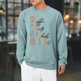 Sip Coffee Pet Cats Read Books Repeat Book Cat Lover Raglan Sleeve Sweatshirt Cardinal
