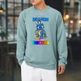 Sorry My Dragon Ate Your Unicorn Cute Book Lover Raglan Sleeve Sweatshirt Cardinal