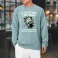 St Patricks Librarian Book Lover Library Worker School Performance Raglan Sleeve Sweatshirt Cardinal