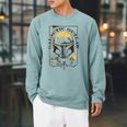 Star Wars The Book Of Boba Fett Galactic Outlaw Logo V-2 Raglan Sleeve Sweatshirt Cardinal
