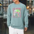 Star Wars The Book Of Boba Fett Helmet Text Stack Raglan Sleeve Sweatshirt Cardinal