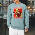 Star Wars The Book Of Boba Fett The Legend Lives Poster V-2 Raglan Sleeve Sweatshirt Cardinal