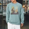 Star Wars The Book Of Boba Fett Lives Raglan Sleeve Sweatshirt Cardinal