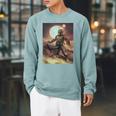 Star Wars The Book Of Boba Fett Portrait Raglan Sleeve Sweatshirt Cardinal