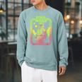 Star Wars The Book Of Boba Fett Retro Poster Raglan Sleeve Sweatshirt Cardinal