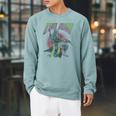 Star Wars The Book Of Boba Fett Retro Poster V-2 Raglan Sleeve Sweatshirt Cardinal