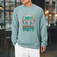 Star Wars The Book Of Boba Fett Vintage Helmet Logo V-2 Raglan Sleeve Sweatshirt Cardinal