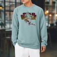 Star Wars The Book Of Boba Fett Vintage Poster V-4 Raglan Sleeve Sweatshirt Cardinal