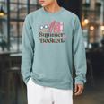 My Summer Is All Booked Retro Summer Book Lover Womens Girls Raglan Sleeve Sweatshirt Cardinal My Summer Is All Booked Retro Summer Book Lover Womens Girls Raglan Sleeve Sweatshirt Cardinal