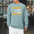 Support Your Local Library Book Reading Raglan Sleeve Sweatshirt Cardinal Support Your Local Library Book Reading Raglan Sleeve Sweatshirt Cardinal