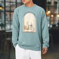 Tale As Old As Time Rose Candle And Book Raglan Sleeve Sweatshirt Cardinal