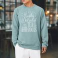 Tea Drinker Easily Distracted By Tea And Books Raglan Sleeve Sweatshirt Cardinal Tea Drinker Easily Distracted By Tea And Books Raglan Sleeve Sweatshirt Cardinal