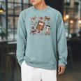 Teacher Coquette Bow Book First Day Of School Back To School Raglan Sleeve Sweatshirt Cardinal