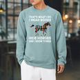That's What I Do I Read Books And Ride Horses & Know Things Raglan Sleeve Sweatshirt Cardinal That's What I Do I Read Books And Ride Horses & Know Things Raglan Sleeve Sweatshirt Cardinal