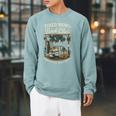 Tired Moms Book Club Coffee Chaos And Chapters Raglan Sleeve Sweatshirt Cardinal