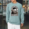 Tired Moms Book Club Raglan Sleeve Sweatshirt Cardinal Tired Moms Book Club Raglan Sleeve Sweatshirt Cardinal
