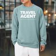 Travel Agent Fixing The Trip You Tried To Book Yourself Raglan Sleeve Sweatshirt Cardinal