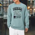 Tucson Festival Of Books TFOB 2023 Racoon Mascot Raglan Sleeve Sweatshirt Cardinal