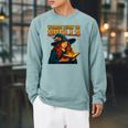 Words Turn To Spells Witchy Magic Book Aesthetic Raglan Sleeve Sweatshirt Cardinal