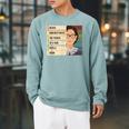 Never Underestimate The Power Of A Girl With A Book Feminist Raglan Sleeve Sweatshirt Cardinal