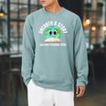 Unearth a Story Summer 2026 Reading Program Earth Read Book Raglan Sleeve Sweatshirt Cardinal