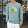 Unearth a Story Summer Reading 2026 Dinosaur Book Kids Raglan Sleeve Sweatshirt Cardinal