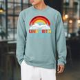 Unearth a Story Summer Reading 2026 Vintage Book Rainbow Raglan Sleeve Sweatshirt Cardinal Unearth a Story Summer Reading 2026 Vintage Book Rainbow Raglan Sleeve Sweatshirt Cardinal
