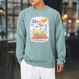 Unearth a Story Summer Reading 2026 Wildflower Book Library Raglan Sleeve Sweatshirt Cardinal Unearth a Story Summer Reading 2026 Wildflower Book Library Raglan Sleeve Sweatshirt Cardinal