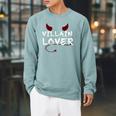 Villain For Book Lovers Reading Clothing Girls Pajamas Raglan Sleeve Sweatshirt Cardinal