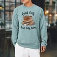 Vintage Fantasy Romance Lover Good Girls Read Dirty Books Raglan Sleeve Sweatshirt Cardinal