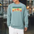 Vintage Reading For Avid Reader Men Women Book Lover Raglan Sleeve Sweatshirt Cardinal