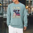 Weightlifting Book Lover Bookworm Lifting To Hold More Books Raglan Sleeve Sweatshirt Cardinal