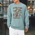 Western Life Book Lover Reading We Reads At Dawn Cowgirls Raglan Sleeve Sweatshirt Cardinal