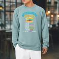 When You Enter This Library Book Reading Lover Reader Raglan Sleeve Sweatshirt Cardinal