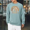 Wild About Reading Books Reader Lover Bookworm Librarian Raglan Sleeve Sweatshirt Cardinal