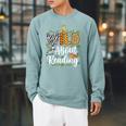 Wild About Reading Books Reader Lover Librarian Bookworm Raglan Sleeve Sweatshirt Cardinal Wild About Reading Books Reader Lover Librarian Bookworm Raglan Sleeve Sweatshirt Cardinal