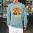 Wild About Reading Cheetah Book Leopard Print Kids Boys Girl Raglan Sleeve Sweatshirt Cardinal Wild About Reading Cheetah Book Leopard Print Kids Boys Girl Raglan Sleeve Sweatshirt Cardinal