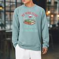 My Wine Club Has a Book Problem Raglan Sleeve Sweatshirt Cardinal