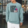A Woman Cannot Survive On Books Alone She Also Needs Yarn Raglan Sleeve Sweatshirt Cardinal A Woman Cannot Survive On Books Alone She Also Needs Yarn Raglan Sleeve Sweatshirt Cardinal