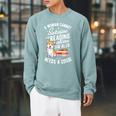 A Woman Cannot Survive On Reading Alone T Shirt Corgi Book Raglan Sleeve Sweatshirt Cardinal
