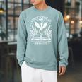 Women Dragons Bookish Fantasy Book Club Book Lover Reader Performance Raglan Sleeve Sweatshirt Cardinal